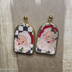 Santa Claus Gold Earrings